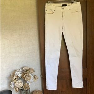 Banana Republic white skinny fit jeans